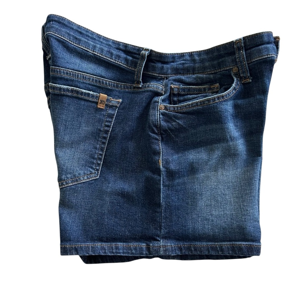 Joe's Jeans "Edlyn" Mid-Rise Dark Blue Denim Shorts Women's Size 27 (B7-1076) - Picture 2 of 12